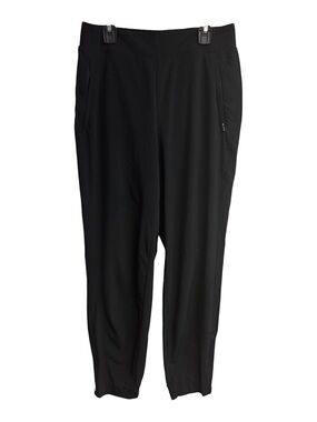 Athleta Black Zipper Pocket Jogger Pants W/ Tapered Leg Size 4
